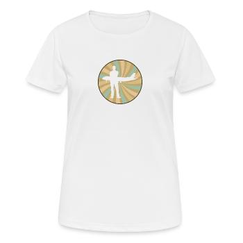 Flugbegleiter Flugverkehr Flug - Frauen T-Shirt atmungsaktiv - Weiß - Vorne - AI Model Female 172 dark (172cm)