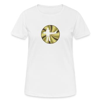Flugbegleiter Flug - Frauen T-Shirt atmungsaktiv - Weiß - Vorne - AI Model Female 172 dark (172cm)