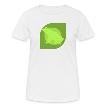 Frosch Quark Lurch - Frauen T-Shirt atmungsaktiv - Weiß - Vorne - AI Model Female 172 dark (172cm)