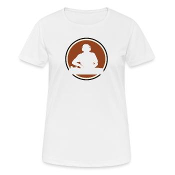 DJ Djing Trance - Frauen T-Shirt atmungsaktiv - Weiß - Vorne - AI Model Female 172 dark (172cm)