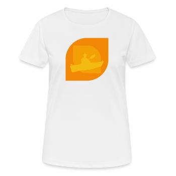 Kayak Canoë Eau vive - T-shirt respirant Femme - blanc - Devant - AI Model Female 172 dark (172cm)