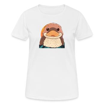 Quak Duck Bird - Women's Breathable T-Shirt - white - Front - AI Model Female 172 dark (172cm)