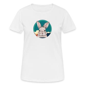 Lapins - T-shirt respirant Femme - blanc - Devant - AI Model Female 172 dark (172cm)