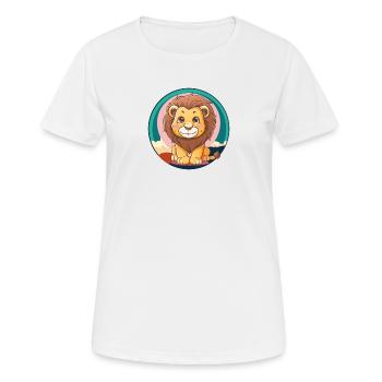 Loewe Lion Lioness - Women's Breathable T-Shirt - white - Front - AI Model Female 172 dark (172cm)