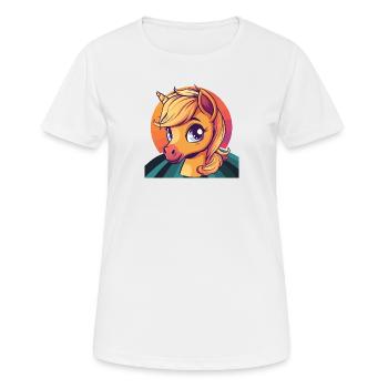 Cavaliers - T-shirt respirant Femme - blanc - Devant - AI Model Female 172 dark (172cm)