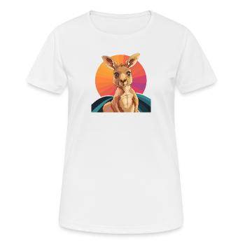 Kangaroo Sydney Melbourne - Frauen T-Shirt atmungsaktiv - Weiß - Vorne - AI Model Female 172 dark (172cm)