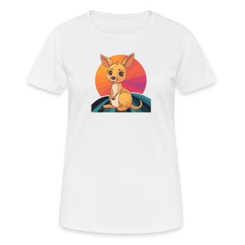 Kaenguru Koala Kangaroo - Frauen T-Shirt atmungsaktiv - Weiß - Vorne - AI Model Female 172 dark (172cm)