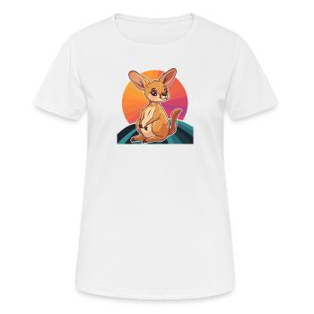 Kangaroo Beuteltier Sydney - Frauen T-Shirt atmungsaktiv - Weiß - Vorne - AI Model Female 172 dark (172cm)