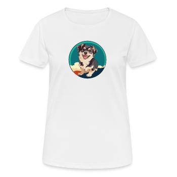 Hund Border Collie Hundeliebhaberin - Frauen T-Shirt atmungsaktiv - Weiß - Vorne - AI Model Female 172 dark (172cm)