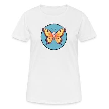 Schmetterling Tierliebhaber Wald - Frauen T-Shirt atmungsaktiv - Weiß - Vorne - AI Model Female 172 dark (172cm)