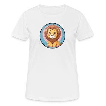 Loewe Wild Cat - Frauen T-Shirt atmungsaktiv - Weiß - Vorne - AI Model Female 172 dark (172cm)