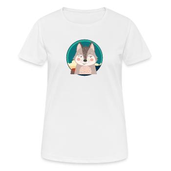 Wolf Rudel Werwolf - Frauen T-Shirt atmungsaktiv - Weiß - Vorne - AI Model Female 172 dark (172cm)