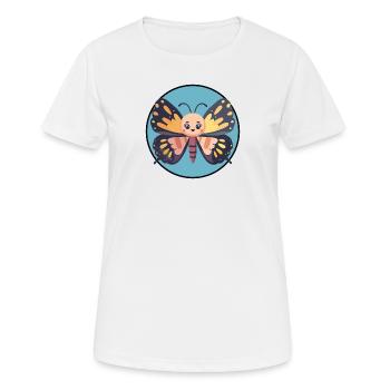 Schmetterling Tierliebhaber A - Frauen T-Shirt atmungsaktiv - Weiß - Vorne - AI Model Female 172 dark (172cm)