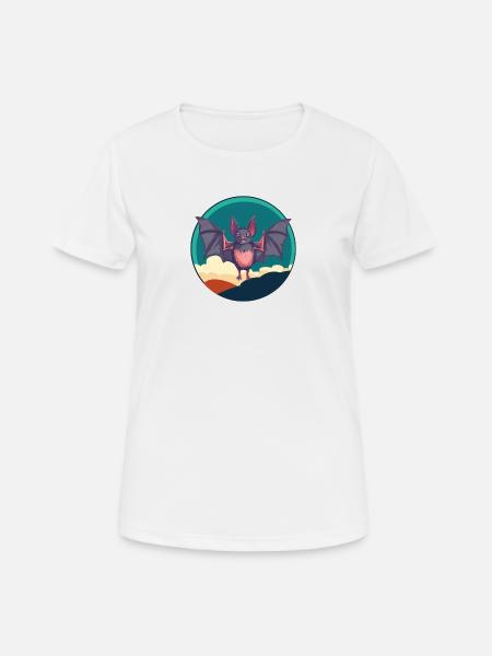 Fledermaus Fledermäuse Flügel - Frauen T-Shirt atmungsaktiv - Weiß