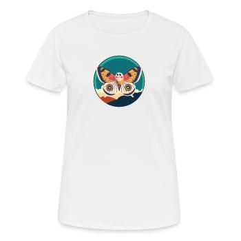 Schmetterling Waldbewohner Tierliebhaber - Frauen T-Shirt atmungsaktiv - Weiß - Vorne - AI Model Female 172 dark (172cm)