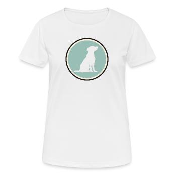 Dressage de chiens École canine Dressage de chiens - T-shirt respirant Femme - blanc - Devant - AI Model Female 172 dark (172cm)