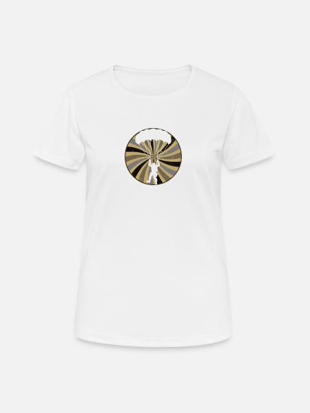 Fallschirmspringen Luft Paragliding - Frauen T-Shirt atmungsaktiv - Weiß