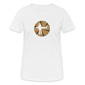 Flugbegleiter Flugzeug Flug - Frauen T-Shirt atmungsaktiv - Weiß - Vorne - AI Model Female 172 dark (172cm)