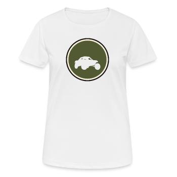 Autocross Flitzer - Frauen T-Shirt atmungsaktiv - Weiß - Vorne - AI Model Female 172 dark (172cm)
