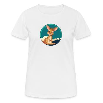 Kaenguru Melbourne Koala - Frauen T-Shirt atmungsaktiv - Weiß - Vorne - AI Model Female 172 dark (172cm)
