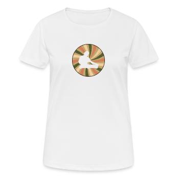 DJ Disc Jockey - T-shirt respirant Femme - blanc - Devant - AI Model Female 172 dark (172cm)