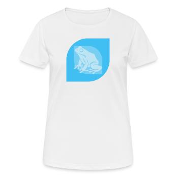 Frosch Quak - Frauen T-Shirt atmungsaktiv - Weiß - Vorne - AI Model Female 172 dark (172cm)
