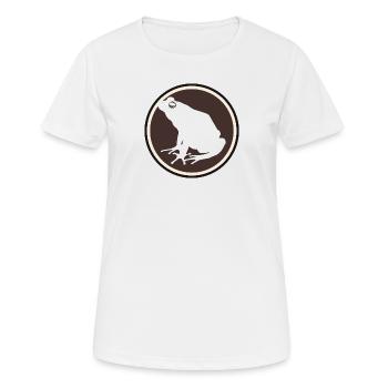 Frosch Quak - Frauen T-Shirt atmungsaktiv - Weiß - Vorne - AI Model Female 172 dark (172cm)