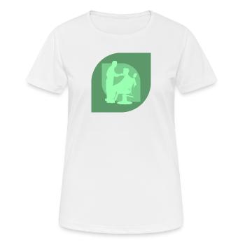 Frosch Teich Lurch - Frauen T-Shirt atmungsaktiv - Weiß - Vorne - AI Model Female 172 dark (172cm)
