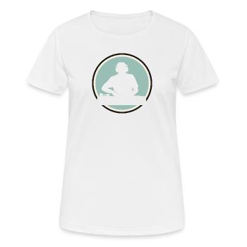 DJ Trance - T-shirt respirant Femme - blanc - Devant - AI Model Female 172 dark (172cm)
