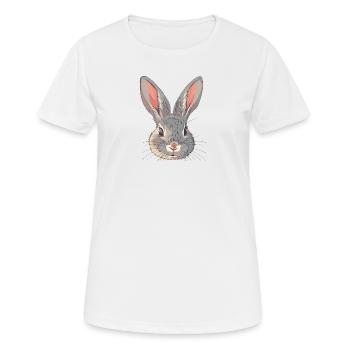 Lapins - T-shirt respirant Femme - blanc - Devant - AI Model Female 172 dark (172cm)