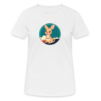 Kaenguru Melbourne Beuteltier - Frauen T-Shirt atmungsaktiv - Weiß - Vorne - AI Model Female 172 dark (172cm)