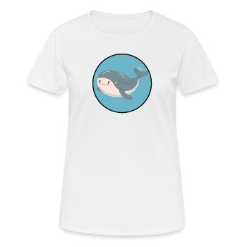 Vie marine Animaux marins - T-shirt respirant Femme - blanc - Devant - AI Model Female 172 dark (172cm)