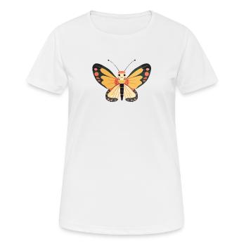 Schmetterling Butterfly Waldbewohner - Frauen T-Shirt atmungsaktiv - Weiß - Vorne - AI Model Female 172 dark (172cm)