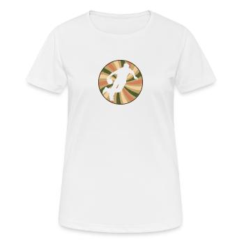Bowling Strike Pin - Frauen T-Shirt atmungsaktiv - Weiß - Vorne - AI Model Female 172 dark (172cm)