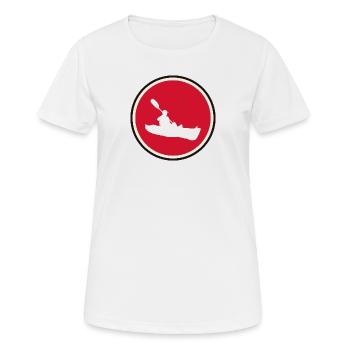 Kayak Aviron d’eau vive - T-shirt respirant Femme - blanc - Devant - AI Model Female 172 dark (172cm)