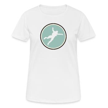 Skydiving Luft Base Jumping - Frauen T-Shirt atmungsaktiv - Weiß - Vorne - AI Model Female 172 dark (172cm)