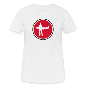 Stewardess Flight Attendant - Women's Breathable T-Shirt - white - Front - AI Model Female 172 dark (172cm)