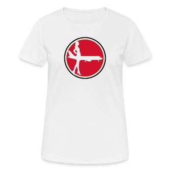 Flight Attendant Airline Flight Attendant - Women's Breathable T-Shirt - white - Front - AI Model Female 172 dark (172cm)