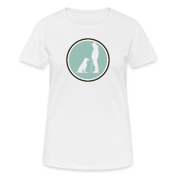 Dog Training Dog Trainer - Women's Breathable T-Shirt - white - Front - AI Model Female 172 dark (172cm)