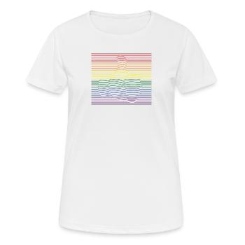 Thumbs Up bunt - Frauen T-Shirt atmungsaktiv - Weiß - Vorne - AI Model Female 172 dark (172cm)