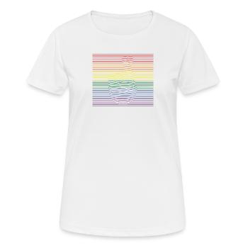 Fingers Crossed bunt - Frauen T-Shirt atmungsaktiv - Weiß - Vorne - AI Model Female 172 dark (172cm)