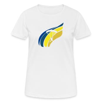 Para Air Skydiving - Women's Breathable T-Shirt - white - Front - AI Model Female 172 dark (172cm)