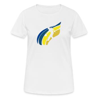 Bowling Pin Bowler - Frauen T-Shirt atmungsaktiv - Weiß - Vorne - AI Model Female 172 dark (172cm)