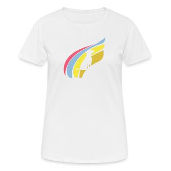 Hundetrainer Agility Hundeerziehung - Frauen T-Shirt atmungsaktiv - Weiß - Vorne - AI Model Female 172 dark (172cm)