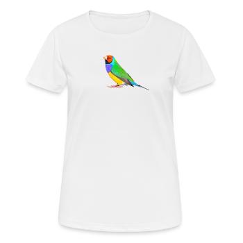 Gouldamadine plain 01 - Frauen T-Shirt atmungsaktiv - Weiß - Vorne - AI Model Female 172 dark (172cm)