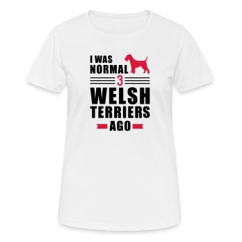 Welsh Terrier - Women's Breathable T-Shirt - white - Front - AI Model Female 172 dark (172cm)