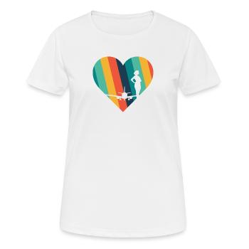 Stewardess Flight Attendant - Women's Breathable T-Shirt - white - Front - AI Model Female 172 dark (172cm)