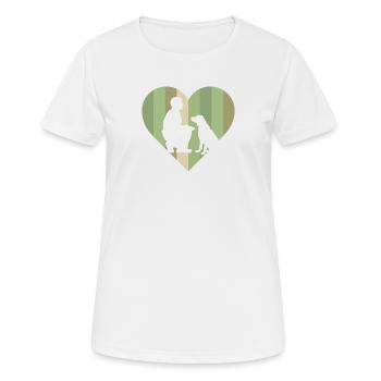 Hundetrainer Agility Hundetraining - Frauen T-Shirt atmungsaktiv - Weiß - Vorne - AI Model Female 172 dark (172cm)