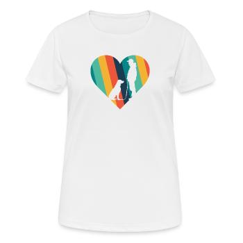 Hundeerziehung Hundetrainer Hundeerzieher - Frauen T-Shirt atmungsaktiv - Weiß - Vorne - AI Model Female 172 dark (172cm)