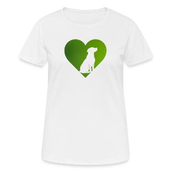 Dressage de chiens Dressage de chiens École canine - T-shirt respirant Femme - blanc - Devant - AI Model Female 172 dark (172cm)